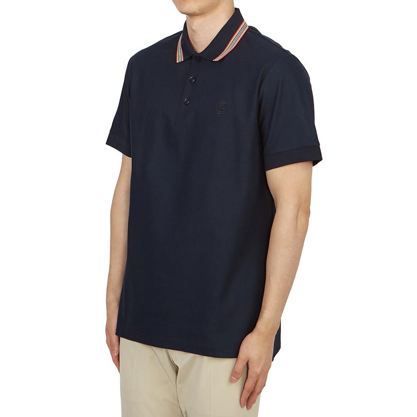 BURBERRY Pierson Replen Short Sleeve Polo Shirt Black Men