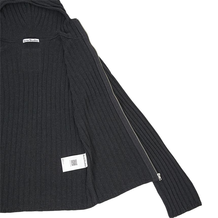 Acne Studios Unisex Hooded Zip-Up Knit Cardigan C60112 W30