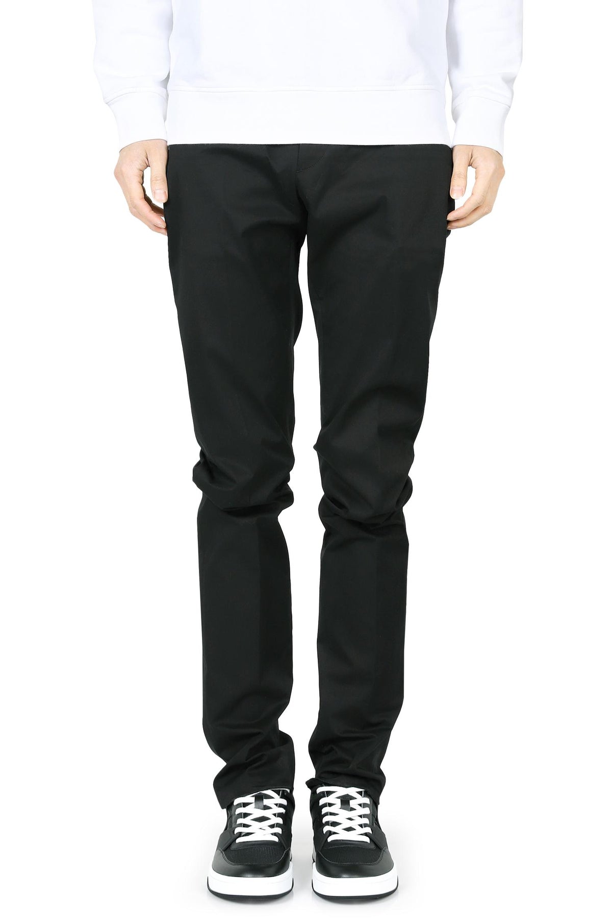 Zegna Men’s Stretch Cotton Sweatpants Joggers Black E8I03 TR14 099