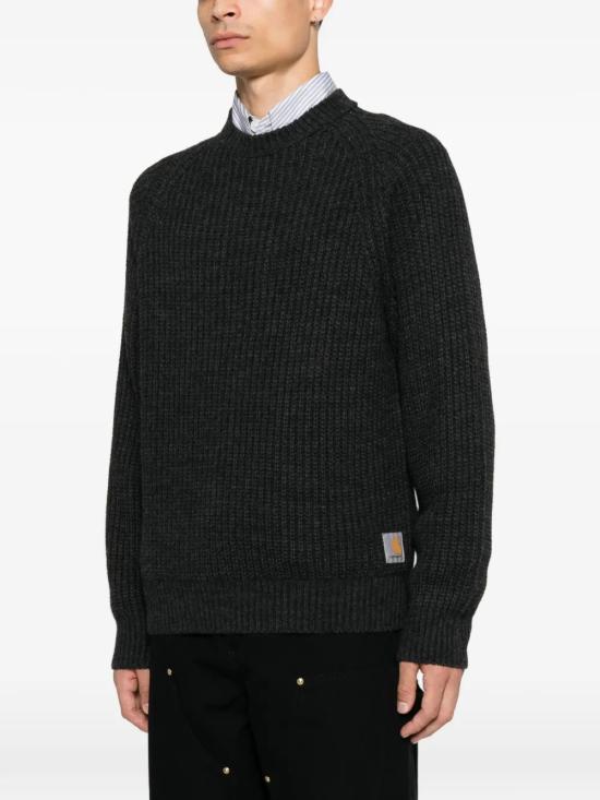 CARHARTT WIP Soot Wool Blend Crewneck Sweater Men’s