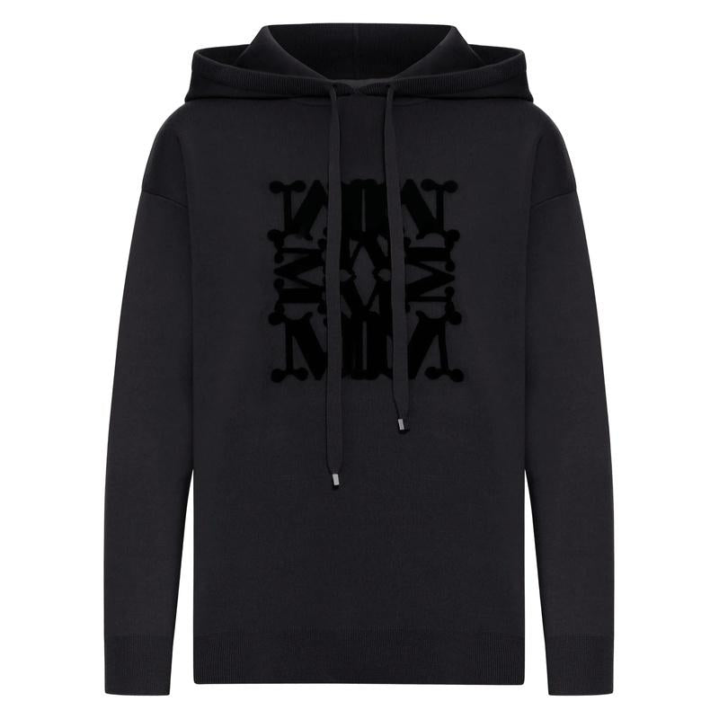 Max Mara Virgin Wool Hooded Knit Sweater for Women