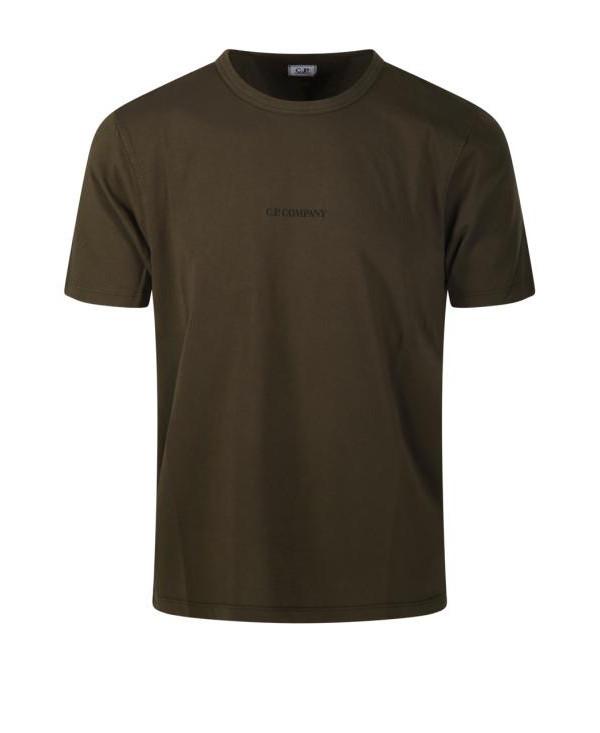CP Company Jersey Logo Short Sleeve T-Shirt Green Men