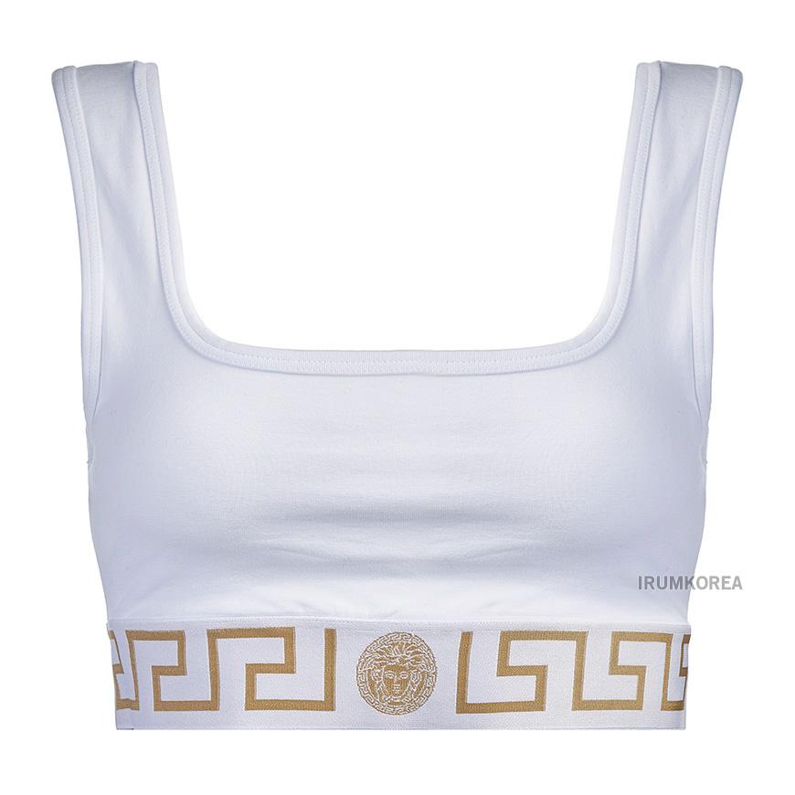 Versace Greca Sleeveless Underwear Top for Women 1013323 1A10011 A1001