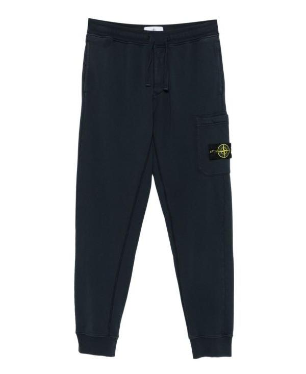 STONE ISLAND Organic Cotton Fleece Slim Fit Cargo Jogger Pants