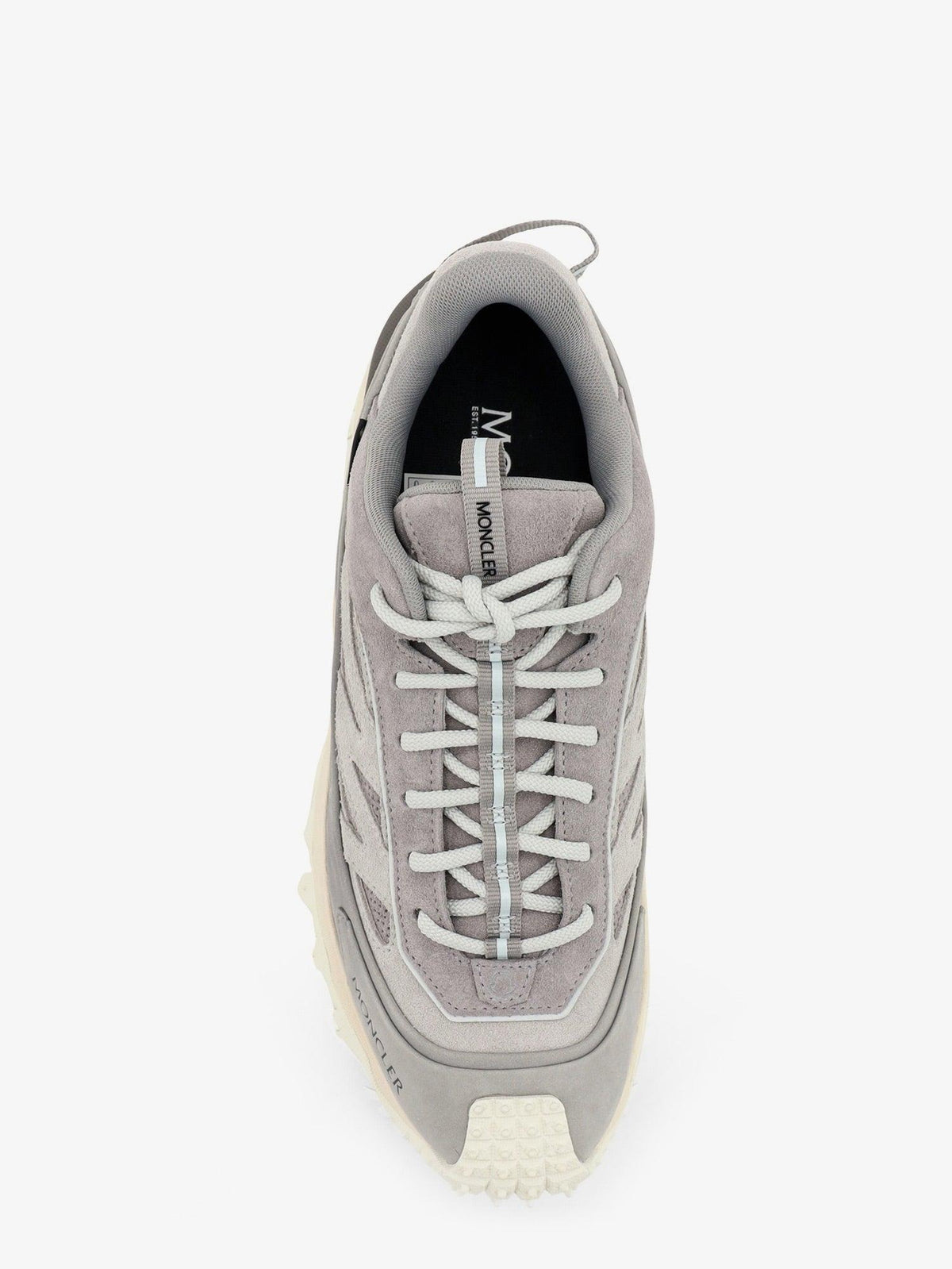 Moncler Black Leather Low-Top Sneakers