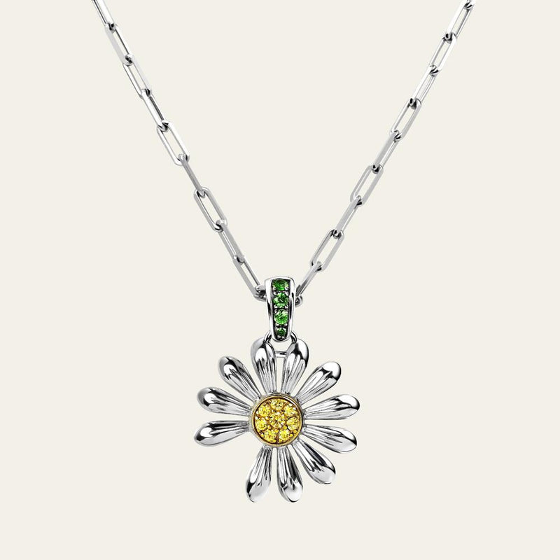 Jacob & Co. Sterling Silver Yellow Gold Pendant Necklace Unisex