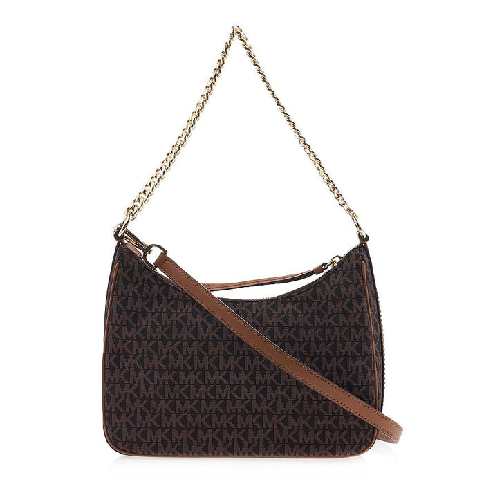 Michael Kors Jet Set Charm Shoulder Bag Brown Leather