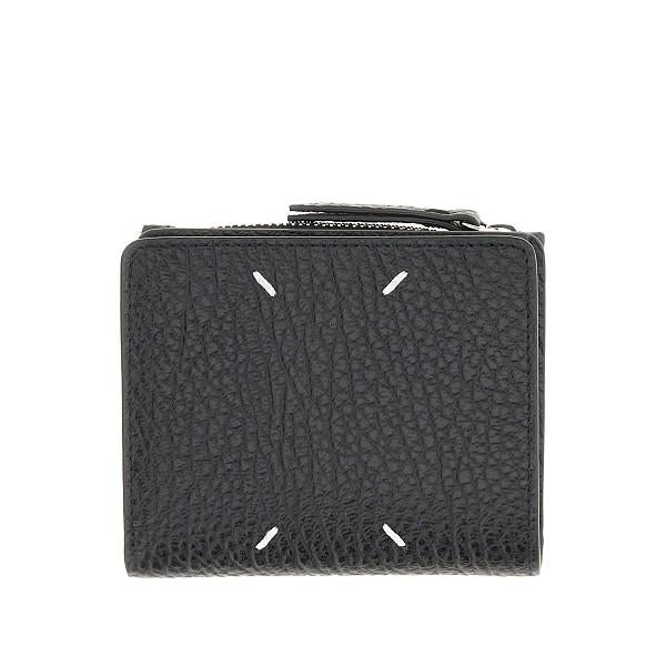 Maison Margiela Black Leather Medium Bifold Wallet
