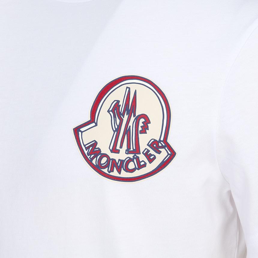 Moncler Men’s Short Sleeve T-Shirt White Cotton