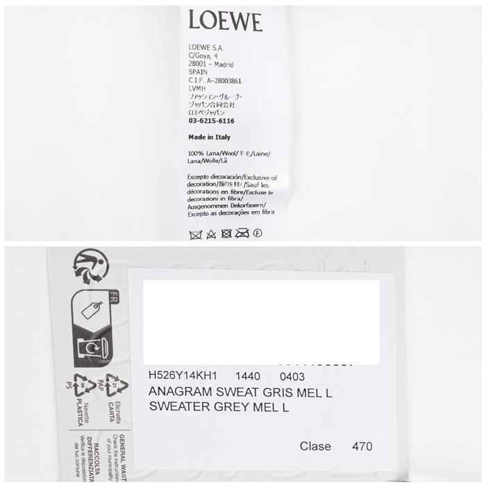 LOEWE Anagram Logo Wool Crewneck Sweater