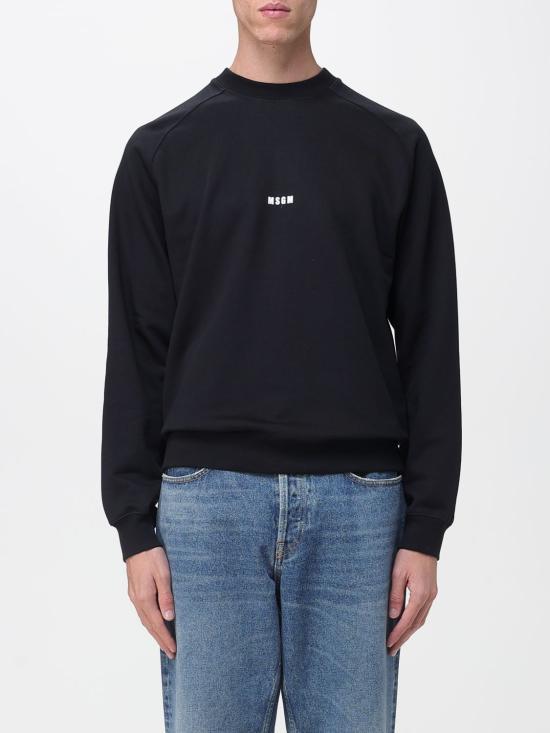 MSGM Micro Logo Crewneck Knit Sweater for Men 2000MM503 300000 99