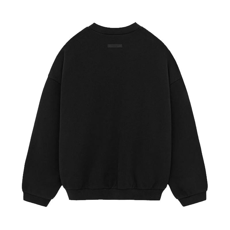 Fear of God Essentials Fleece State Crewneck Sweatshirt Dark Oatmeal Black