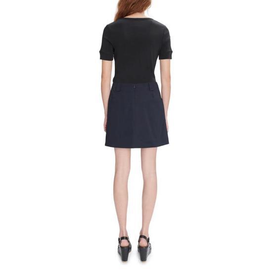 A.P.C. Cotton Mini Skirt Navy COHDBF 06413