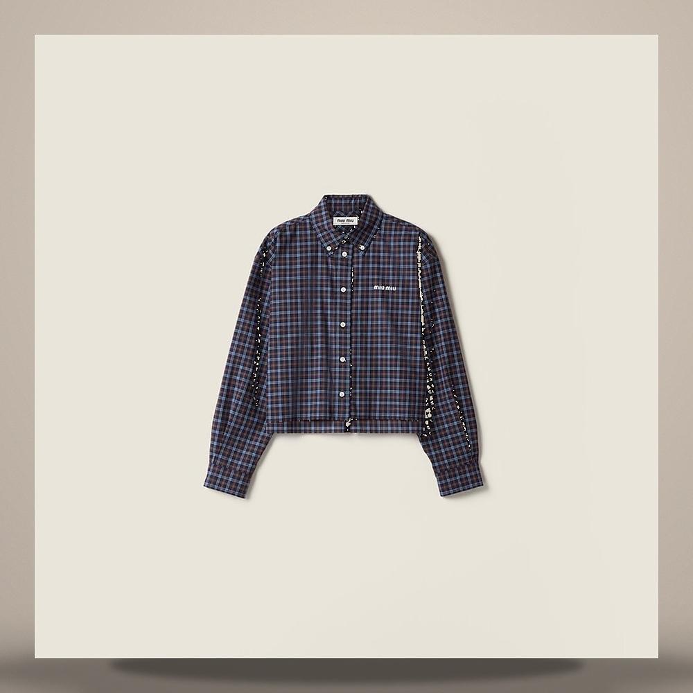 Miu Miu Checkered Shirt