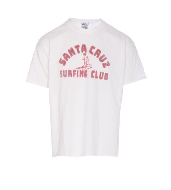 Wild Donkey SANTACRUZWHITE Graphic Short Sleeve T-Shirt Women