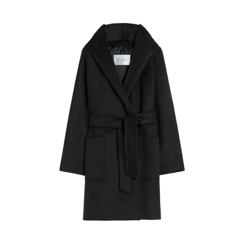 Max Mara RIALTO Wool Blend Belted Coat for Women, Beige