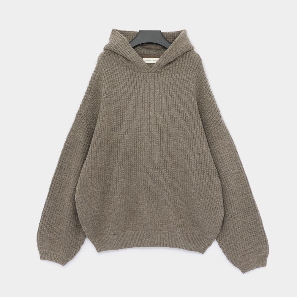 Fear of God Essentials Heavy Waffle 90s Hooded Knit Sweater Men 192HO254362F