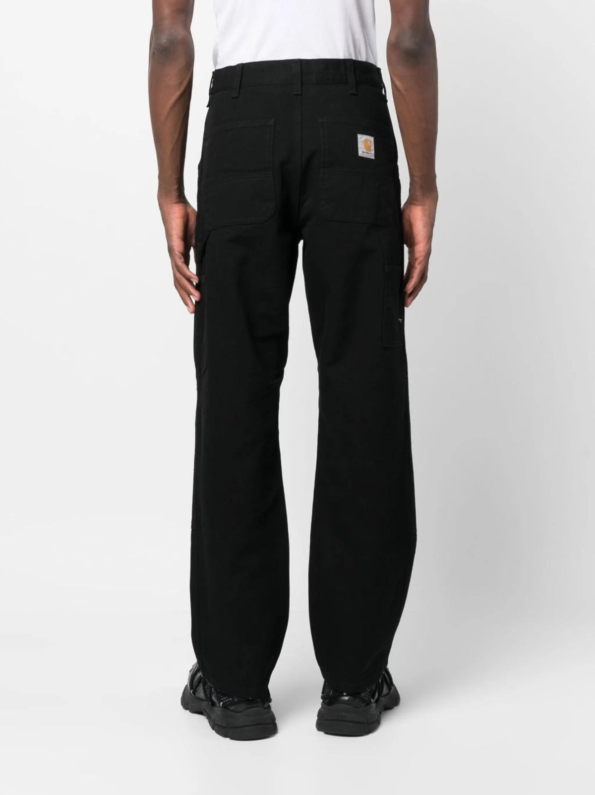 CARHARTT WIP Dearborn Canvas Double Knee Pants Black Rinsed I0315018902