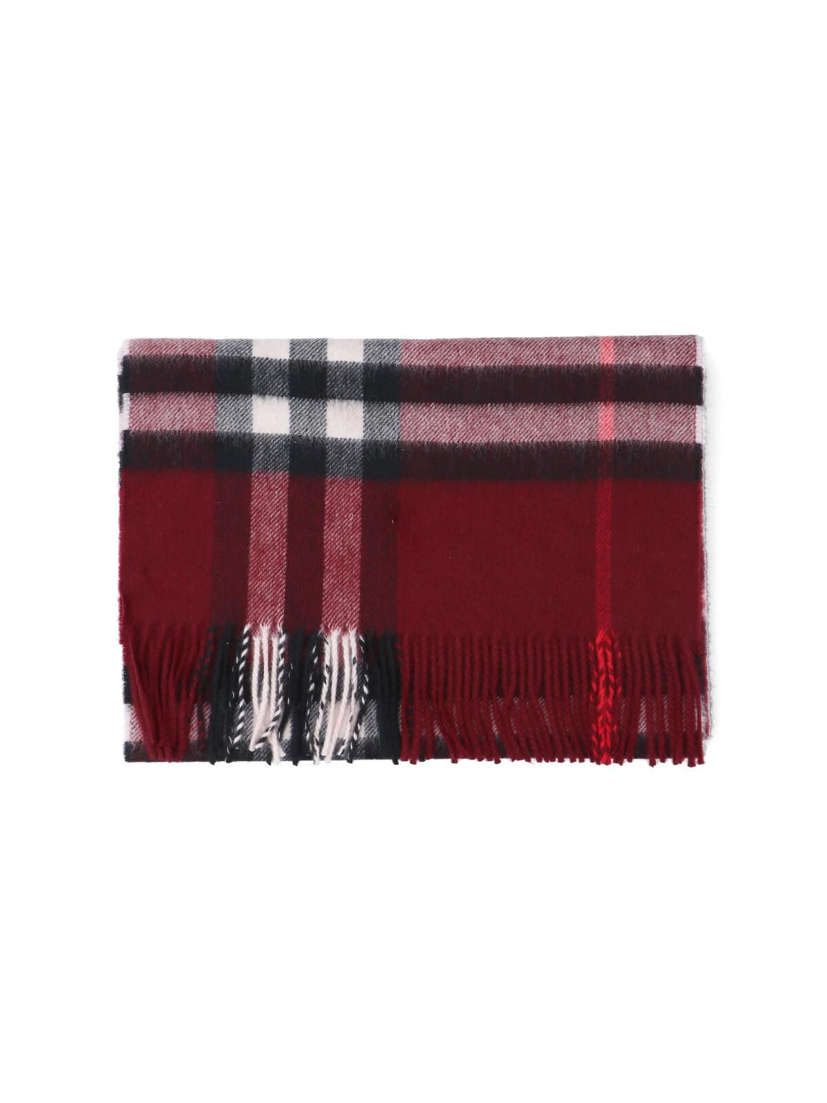BURBERRY Check Cashmere Scarf