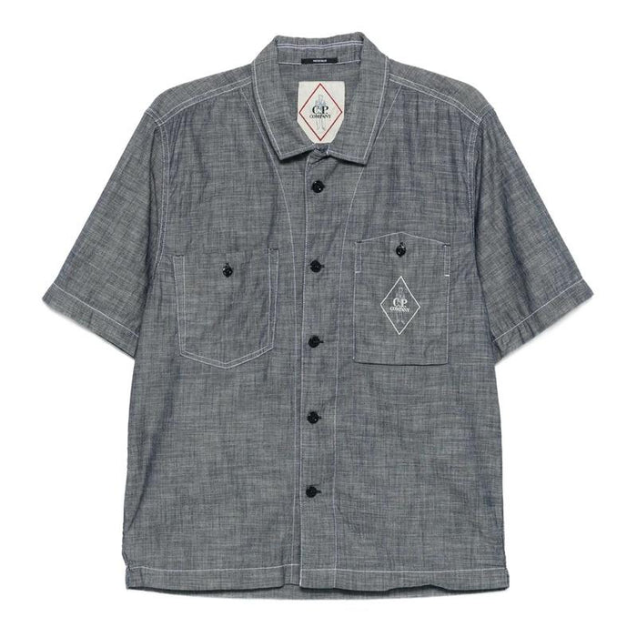 CP Company Men's Chambray Short Sleeve Shirt