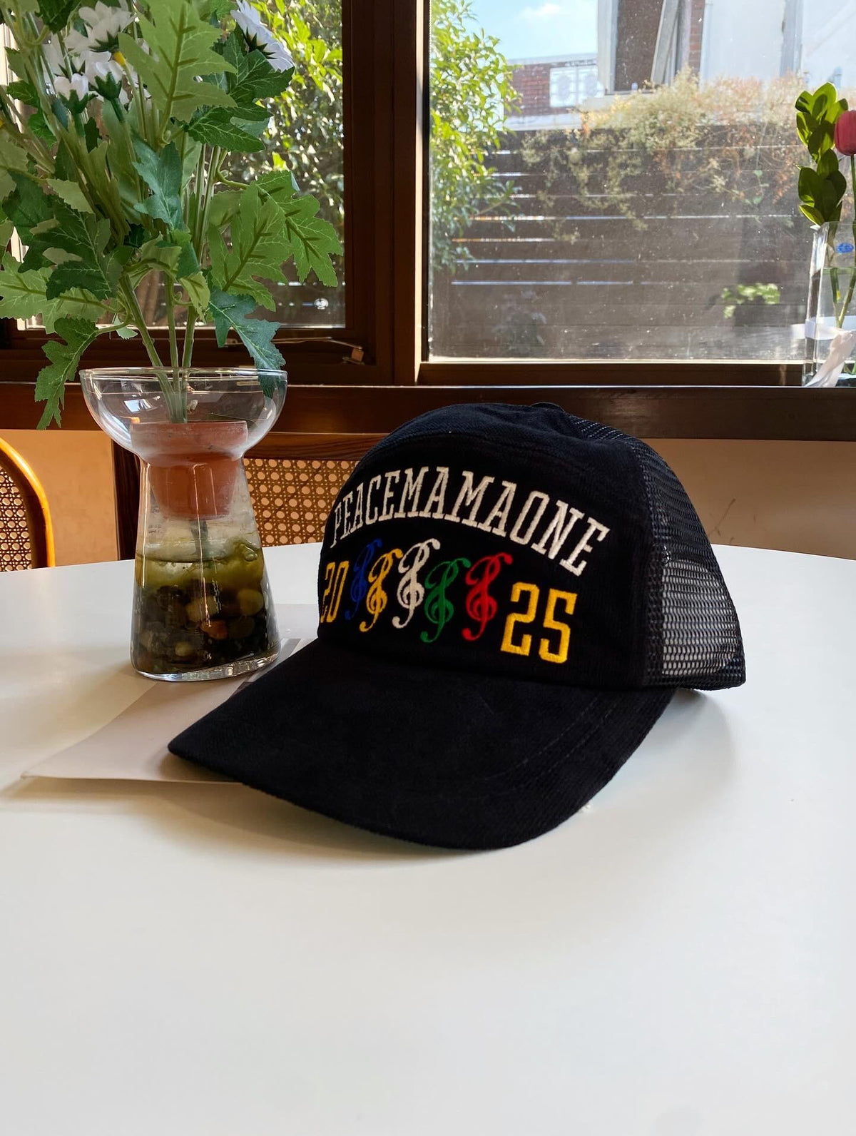 PEACEMINUSONE x 2025 MAMA Awards Mesh Black Baseball Cap