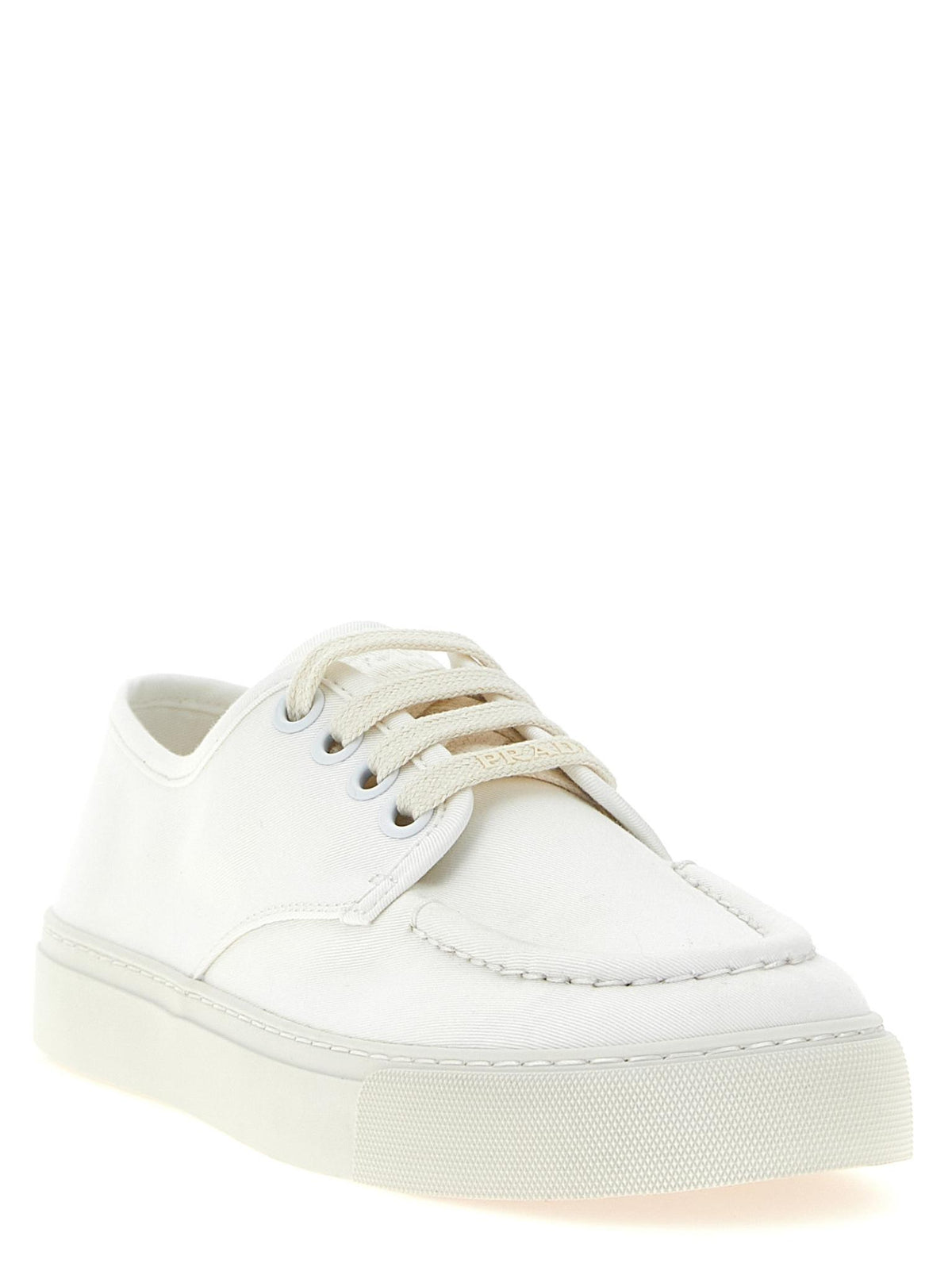PRADA Black Leather Low Top Sneakers