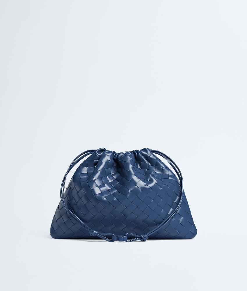 Bottega Veneta Intrecciato Medium Dust Blue Venezia Shoulder Bag