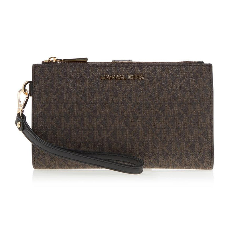 Michael Kors Jet Set Medium Wallet Brown Monogram Canvas