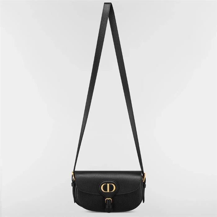 DIOR Bobby East-West Leather Shoulder Bag Black