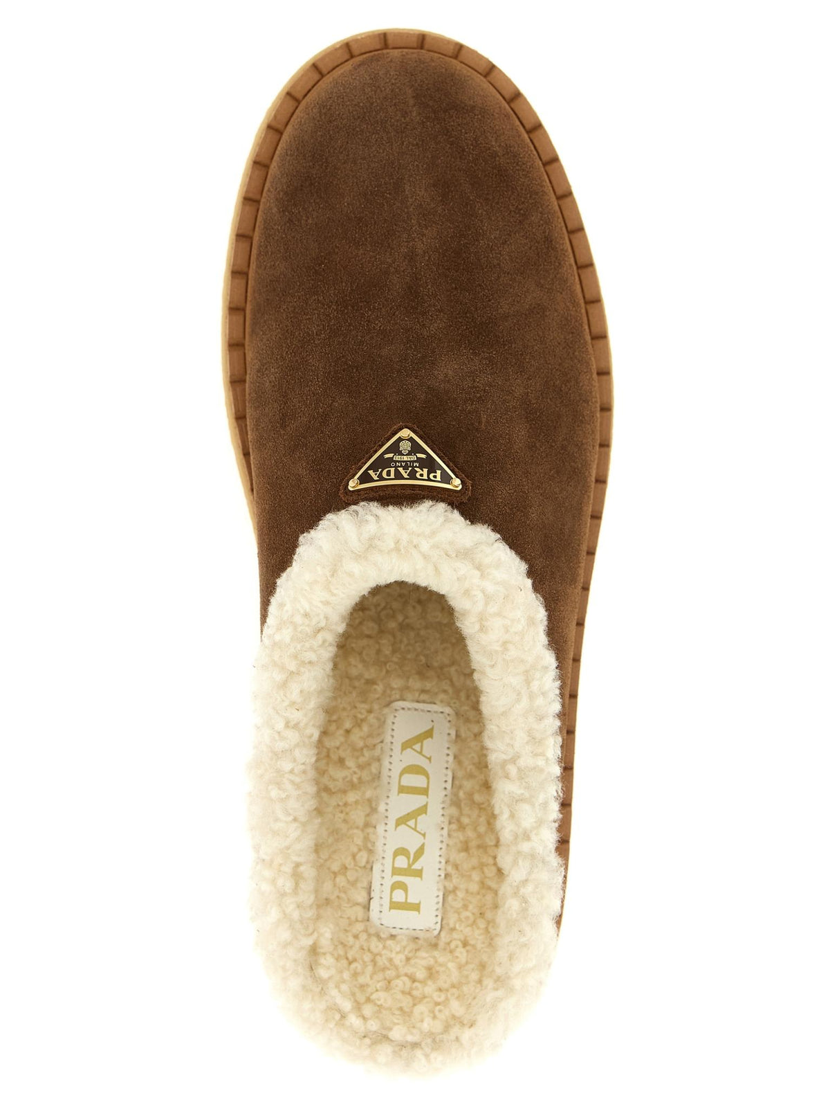 PRADA Leather Flat Shoes Black Women’s Ballet Flats