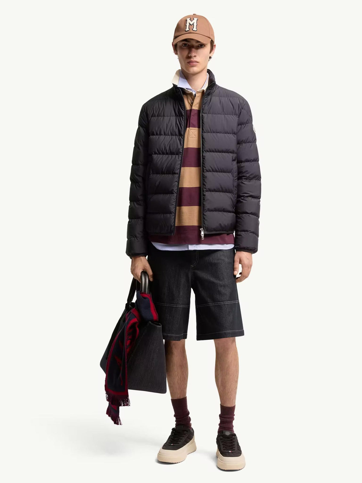 Moncler Navy Down Puffer Jacket for Men