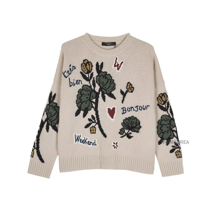 Max Mara Virgin Wool Crewneck Sweater for Women