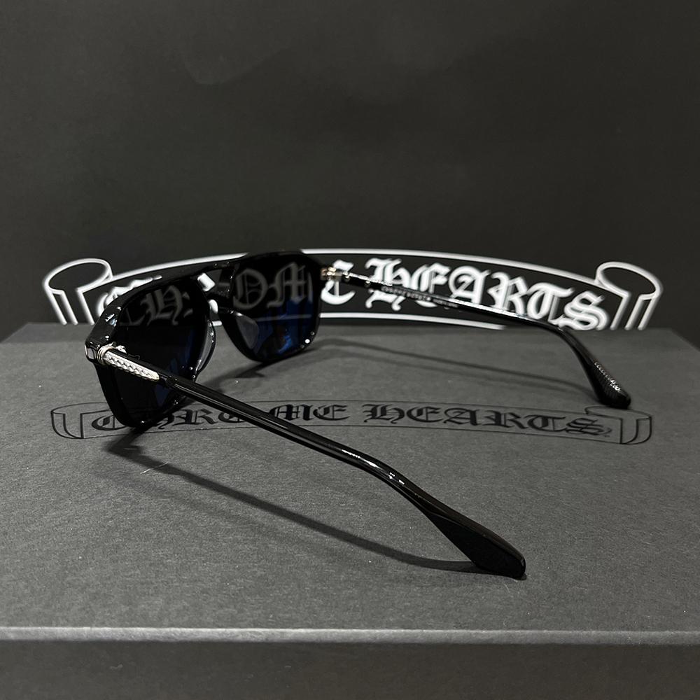 Chrome Hearts Black Zipper Aviator Sunglasses Glasses