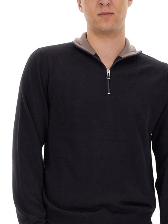 Paul Smith Blue Turtleneck Knit Sweater for Men M2R203 YL2186149