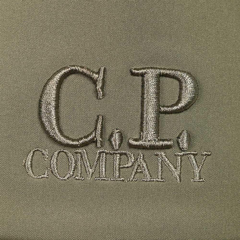 CP Company Olive Signature Logo Embroidered Cap