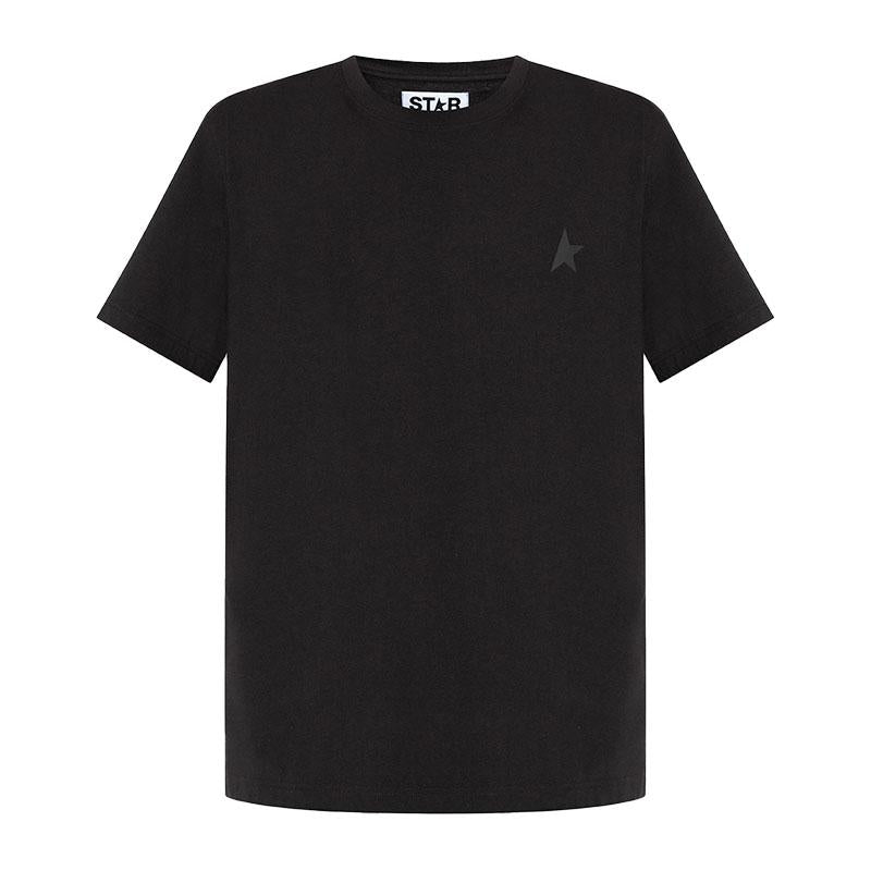 GOLDEN GOOSE Star Logo Black Men's Short Sleeve T-Shirt