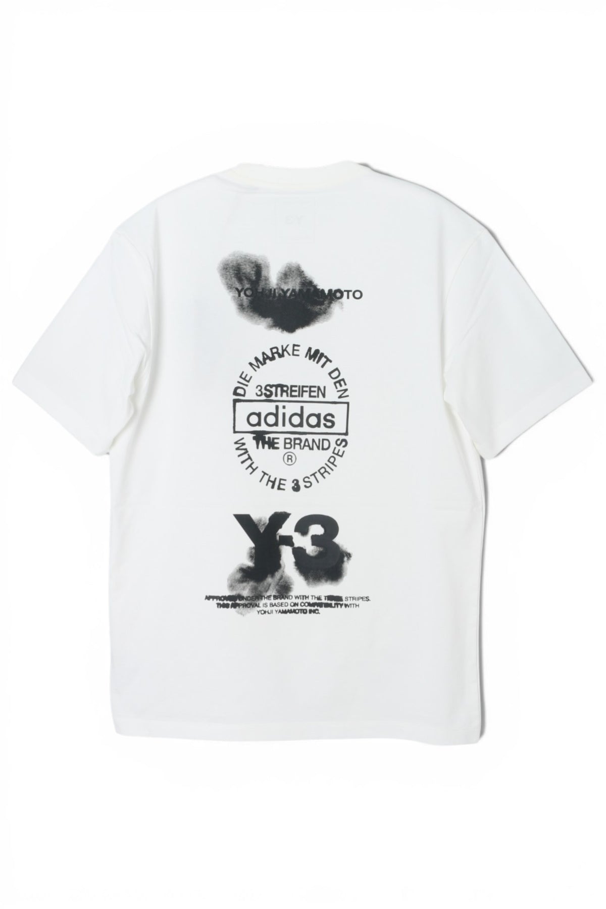 Y-3 Core White Graphic Short Sleeve T-Shirt