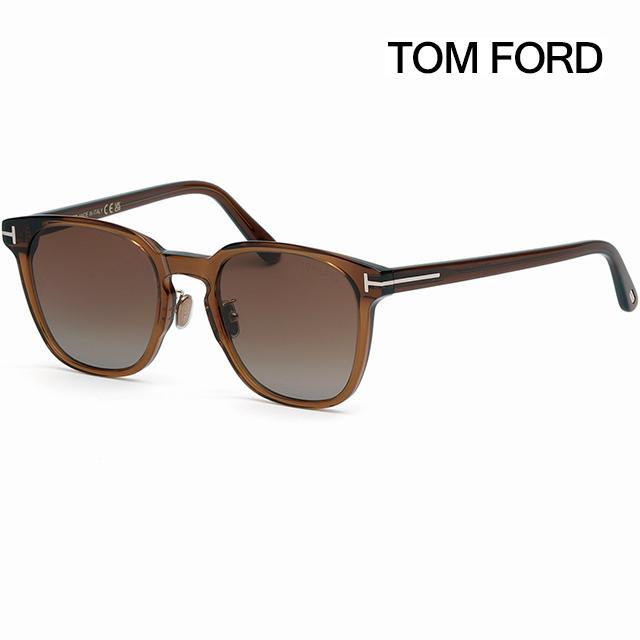 TOM FORD Clear Acetate Oversized Asian Fit Unisex Sunglasses TF1051K 45F