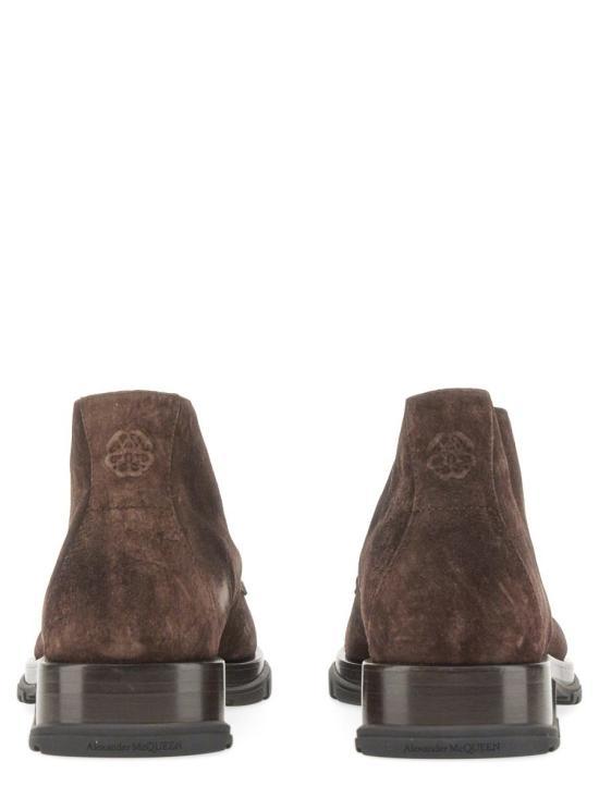 Alexander Mcqueen Leather Lace-Up Combat Boots for Men 728255 WIA5N2118