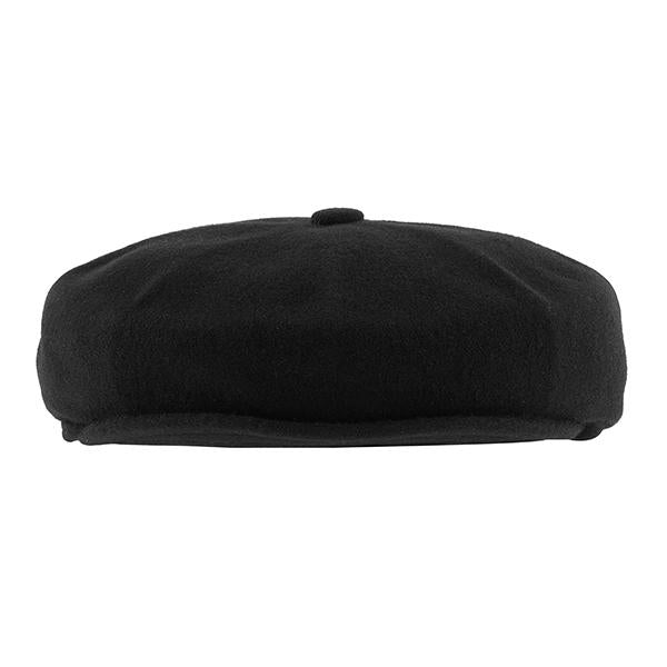 KANGOL Unisex Hawker Newsboy Beret Hat K3164HT BLACK