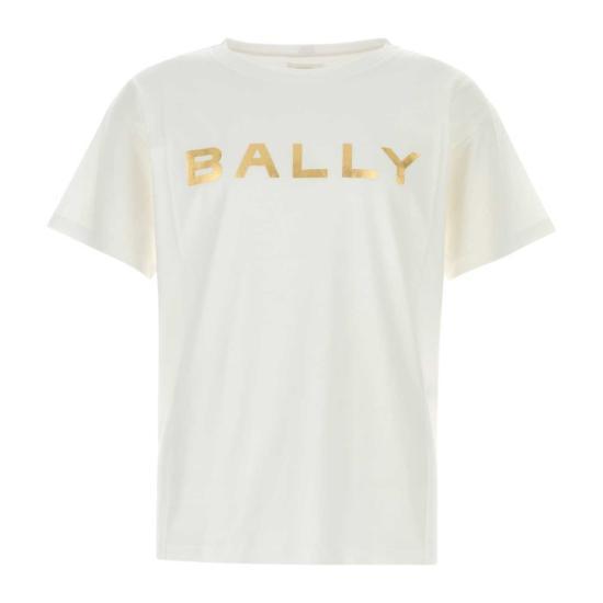 BALLY Short Sleeve T-Shirt White Cotton Men’s Top