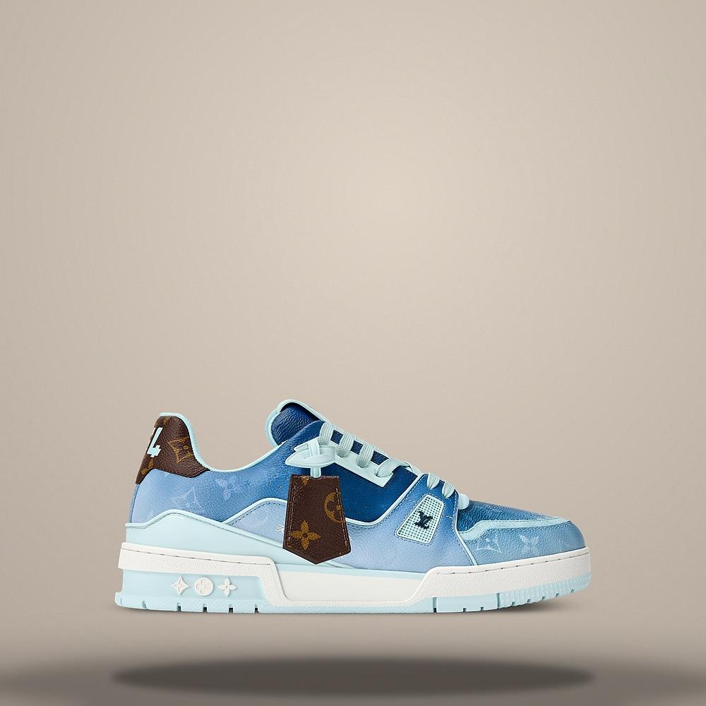 Louis Vuitton LV Trainer Men's Blue Low Top Sneakers
