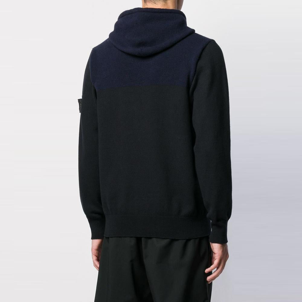 STONE ISLAND Shadow Hooded Knit Wappen Patch T-Shirt Black