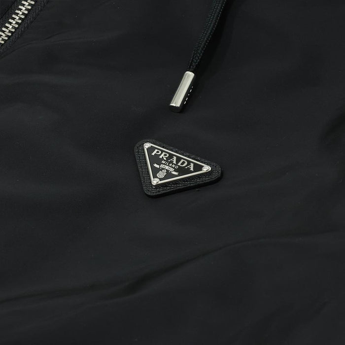 PRADA Re-Nylon Triangle Logo Men’s Jacket Black