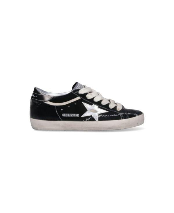 GOLDEN GOOSE Velvet Upper Laminated Star Superstar Low-Top Sneakers