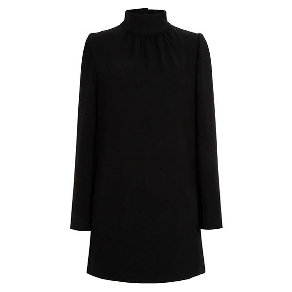 Max Mara Black High Neck Cady Mini Dress 2521226031 EMBASSY 004