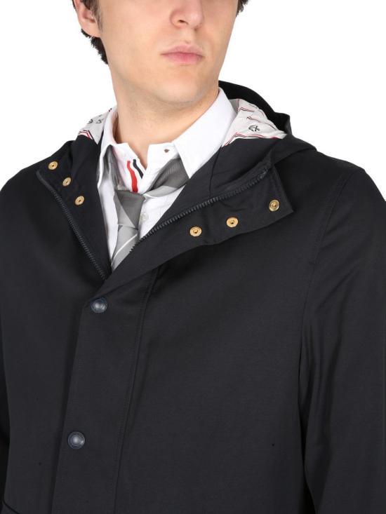 THOM BROWNE Navy Wool Jacket MOT078A F0185 415