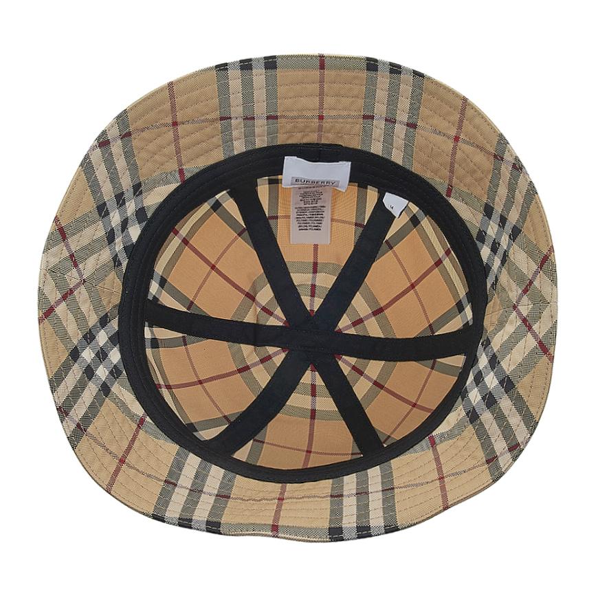 BURBERRY Vintage Check Nylon 6-Panel Bucket Hat Unisex