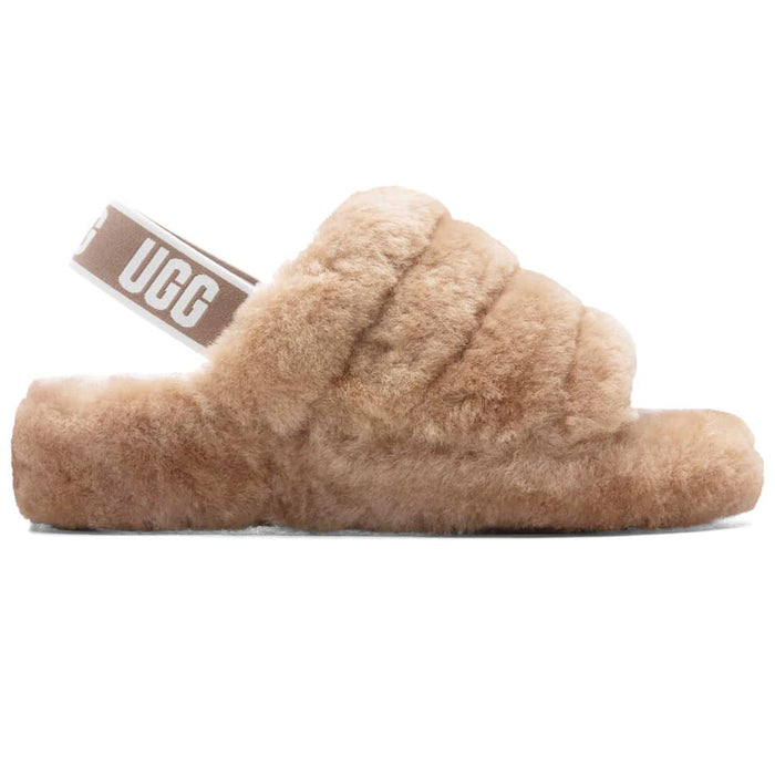 Ugg Fluff Yeah Slide Faux Fur Sandals Chestnut 1095119 CHE