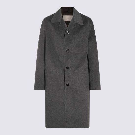 AMI Wool Cashmere Coat HCO471 WV0022 055